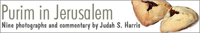 purim in jerusalem banner