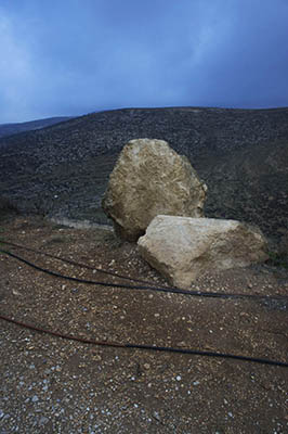 rocks and road on the yishuv photo